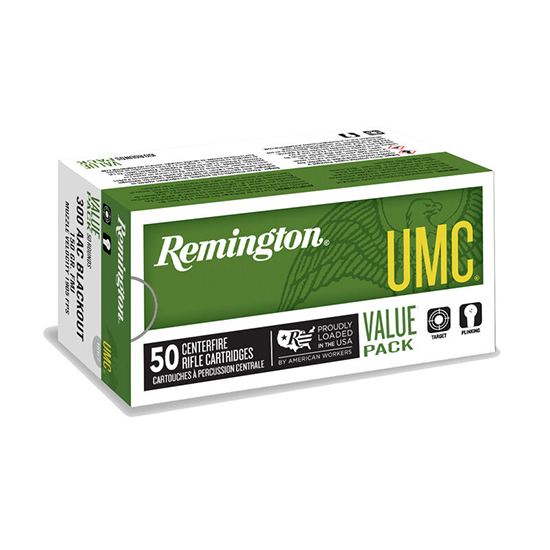 REM UMC 300BLK 150GR FMJ 50/8 - Ammunition